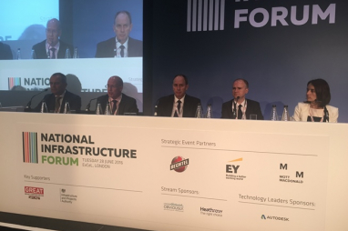 City leaders in London at the National Infrastructure Forum.