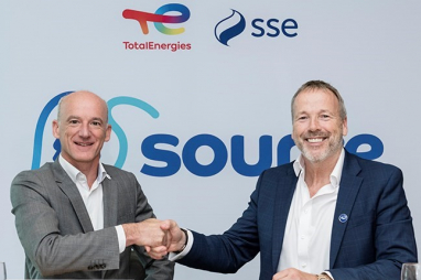 L-R: Mathieu Soulas, senior vice president new mobilities at TotalEnergies and Neil Kirkby, managing director of enterprise at SSE