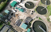 Aerial shot of Southern Water site - Lingfield